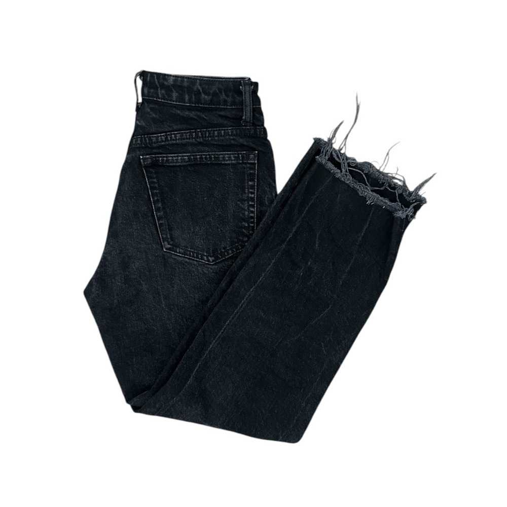 TopShop Mid Rise Straight Cropped‎ Black Jeans.